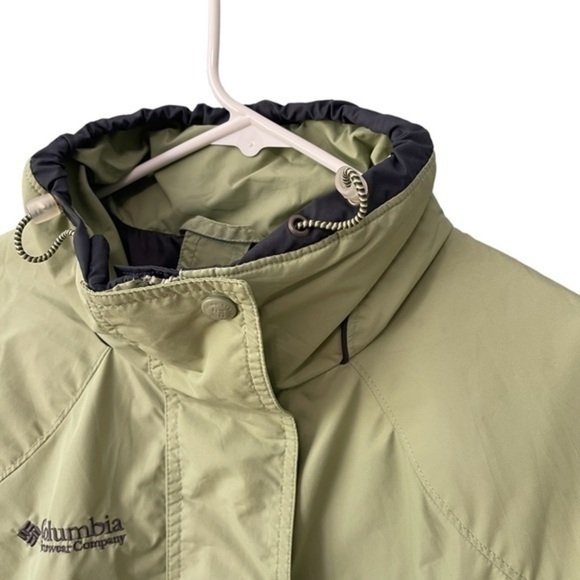 ✨3/$20✨ Columbia Green and Gray Interchange Zip Waterproof Windbreaker. Small - Picture 3 of 16